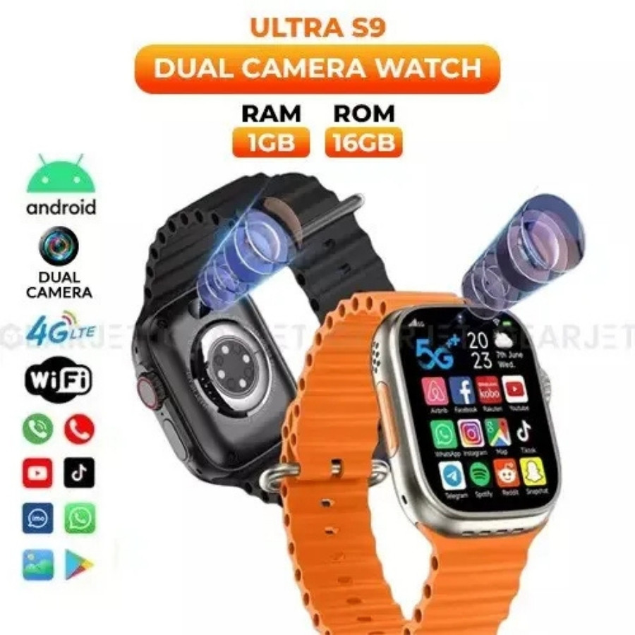 S9 ULTRA 5G Android Smartwatch | Dual Camera Setup