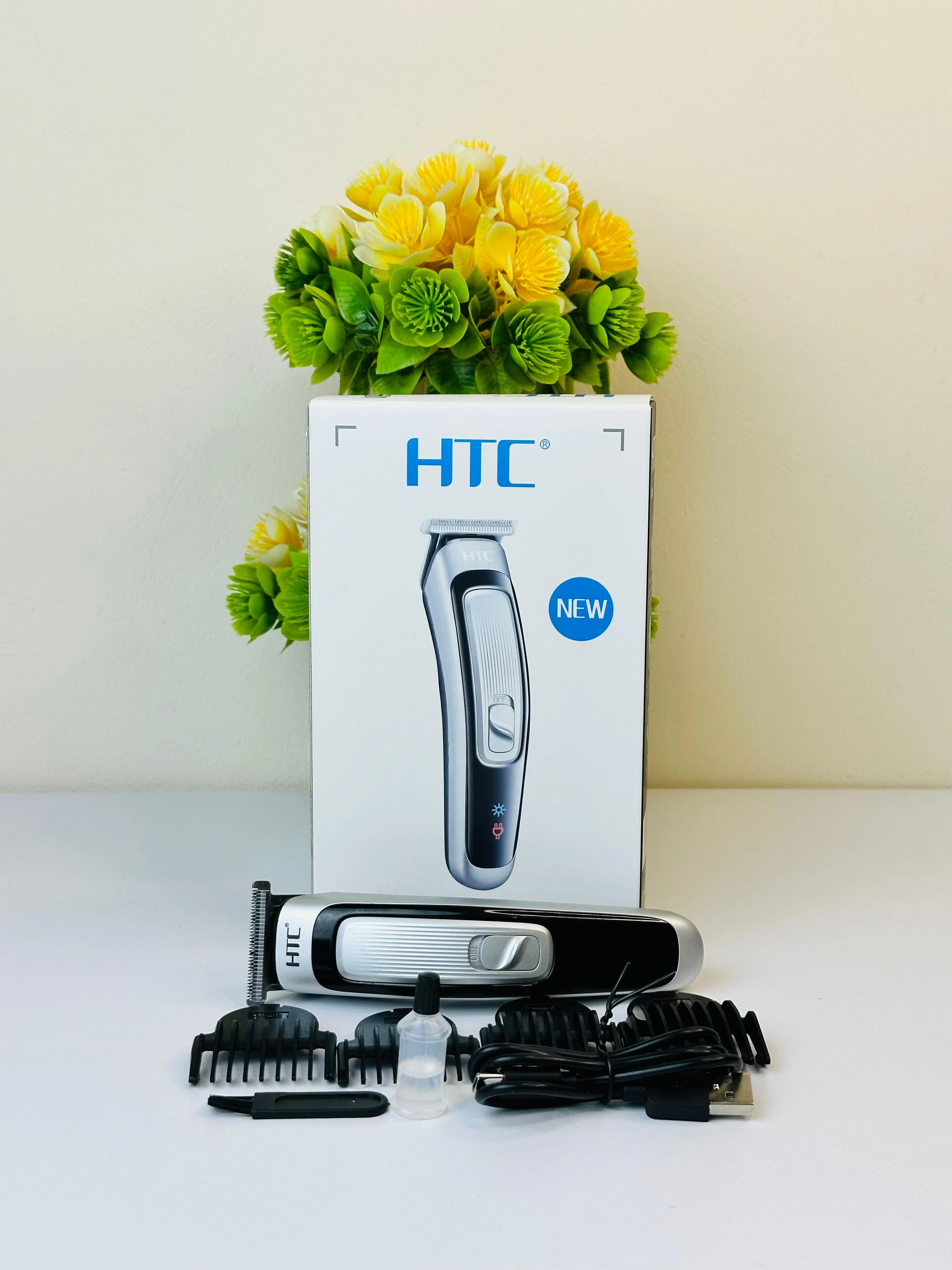 HTC AT-505 zero cutting Men & women Hair Trimmer USB Charge Hair Clippers Beard Trimmer Professional.